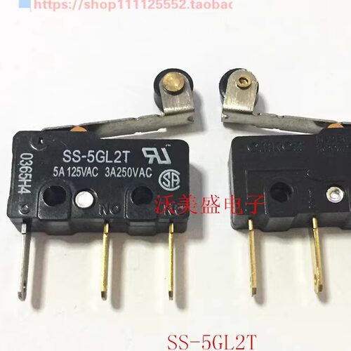 SS-5GL2T 原装全新欧姆龙OMRON 微动开关 滚珠摆杆 长脚