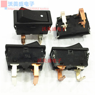 SDDJF31000 原装ALPS船型开关 4脚弯脚2档翘板 6A250VAC电源开关