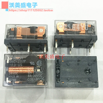 G6C-2117P-US-24VDC 24V 原装OMRON欧姆龙继电器 6脚 全新现货