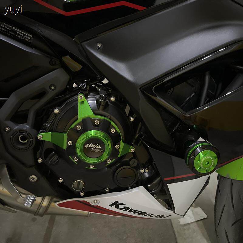 摩托车适用川崎忍者NINJA650 Z650 17-23年改装发动机边盖防摔罩