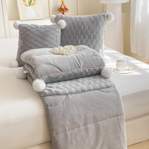 加厚保暖二合一抱枕被子两用午休