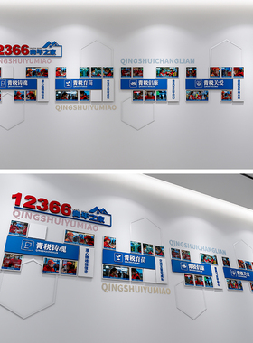 社区风采文化墙源文件/照片文化墙素材/12366青年之家风采墙