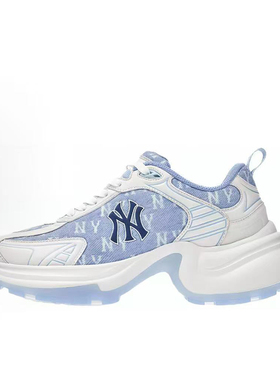 MLB老爹鞋女子25新款NY复古网面拼接厚底增高运动休闲鞋3ASHW065N