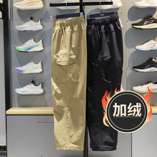 AYKV559 反伍BADFIVE加绒保暖宽松直筒卫裤 李宁运动裤 男子2025冬季