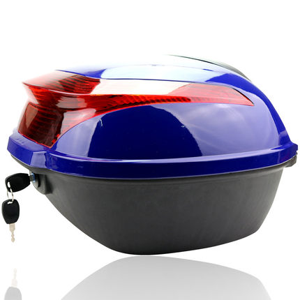 摩托车尾箱后备箱 电动车尾箱 带底板 改良材质 工具箱