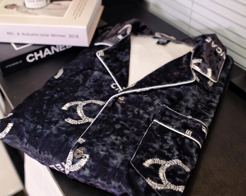 金钻绒睡衣男士秋冬长袖