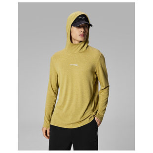 Saucony索康尼美利奴羊毛卫衣亲肤柔软运动休闲连帽长袖T恤