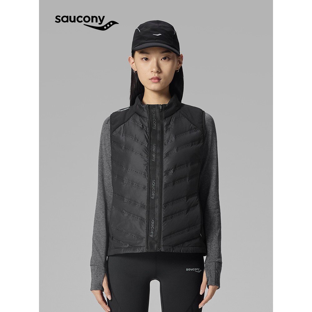 Saucony索康尼运动户外休闲时尚百搭简约保暖羽绒马甲