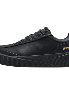 Saucony索康尼1898系列WHITE情侣款运动休闲黑色牛皮跑步鞋小白鞋