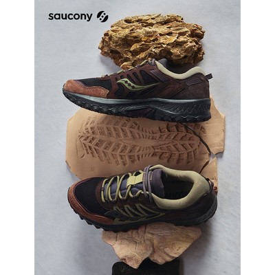 Saucony索康尼GRID PEAK稳定耐磨防滑美拉德户外徒步休闲鞋