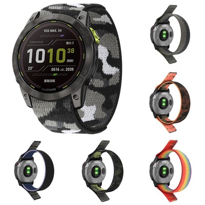 适用佳明Fenix7回环尼龙表带Feni