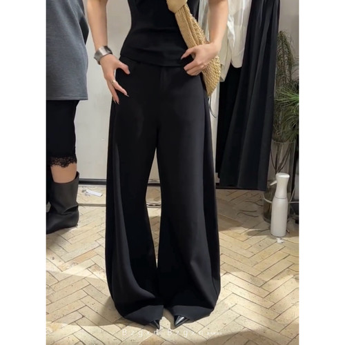 宽松阔腿西装裤175加长高个子180