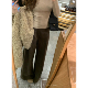 175高个子加长咖色西装 春秋加厚高腰慵懒风垂直感长裤 神裤 阔腿裤
