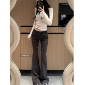 暴走高仙女175高个子加长版 垂感微喇休闲拖地裤 低腰美式 运动卫裤