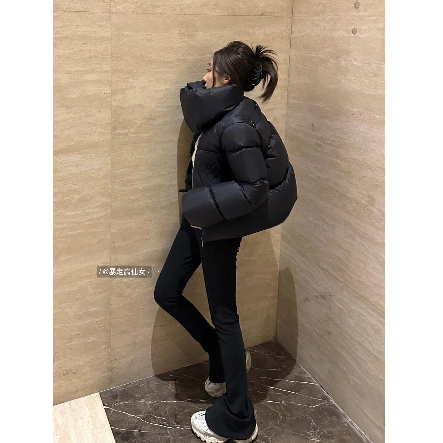 高个子加长版神仙裤子黑色弹力修身秋冬马蹄高腰显瘦微喇拖地裤女,女装/女士精品,休闲裤,淘宝优惠券,粉丝福利购,淘宝优惠卷