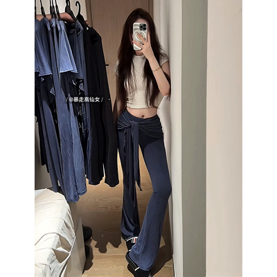 暴走高仙女露思同款高个子加长假两件系带微辣裤175显瘦2026春夏