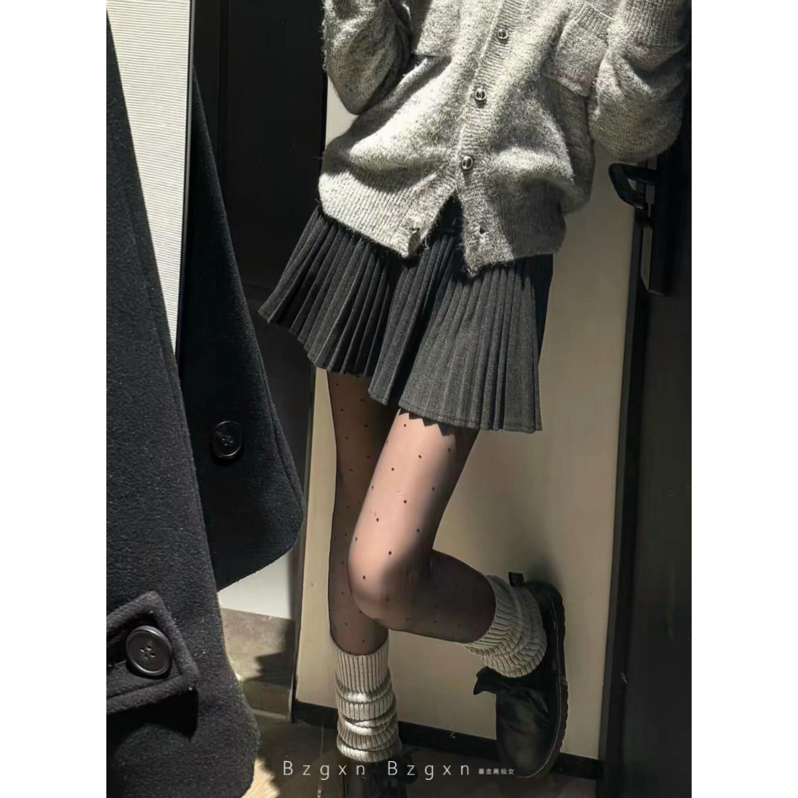 175高个子加长学院风高腰百褶裙