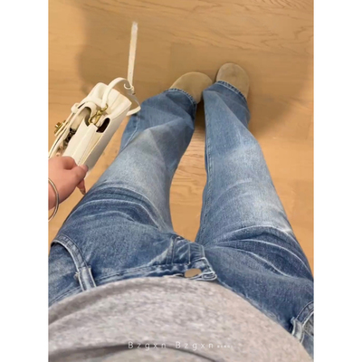 赠送运费险加长175微喇牛仔裤女