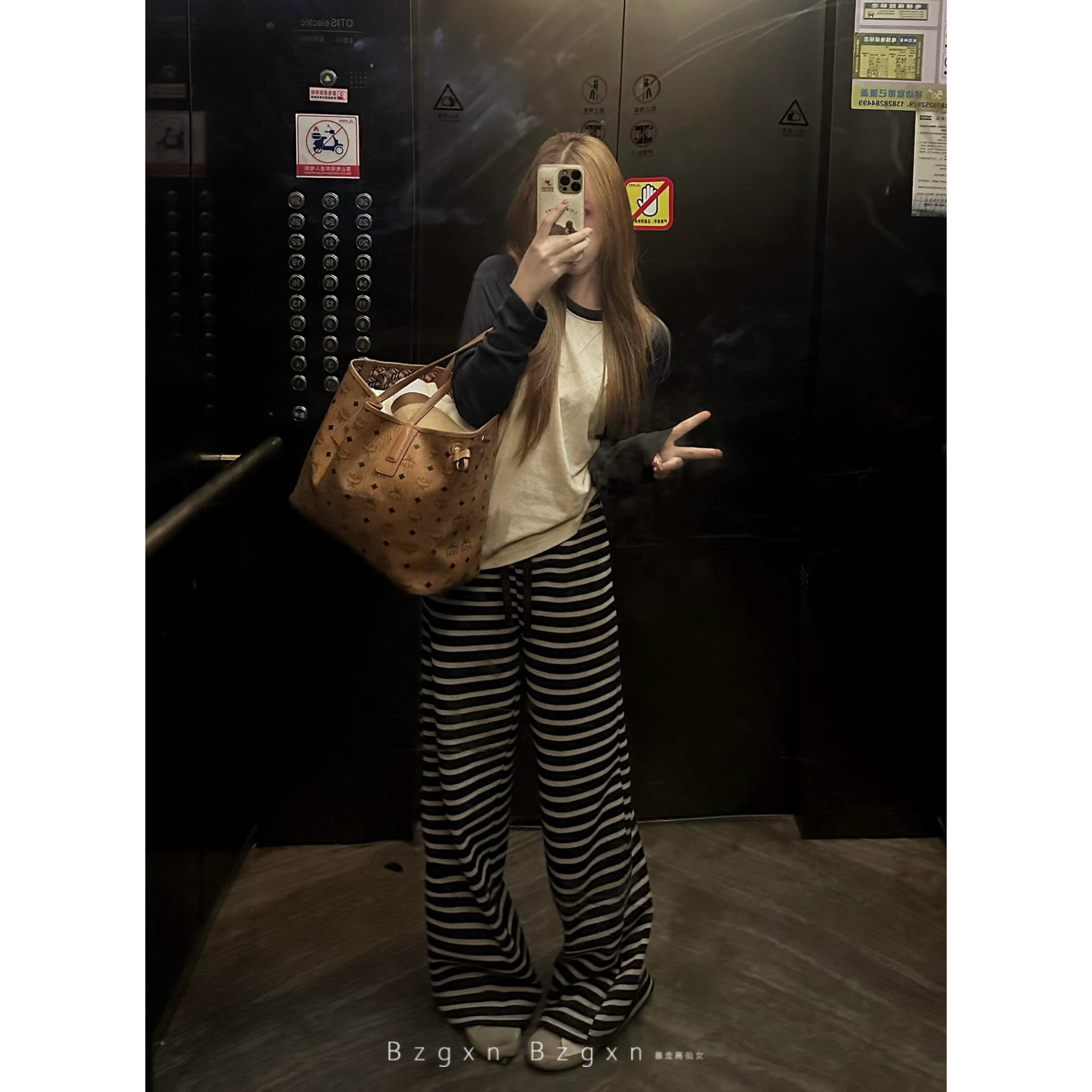 暴走高仙女175高个子加长180咖色条纹阔腿裤女2025新款冬加厚休闲,女装/女士精品,休闲裤,淘宝优惠券,粉丝福利购,淘宝优惠卷