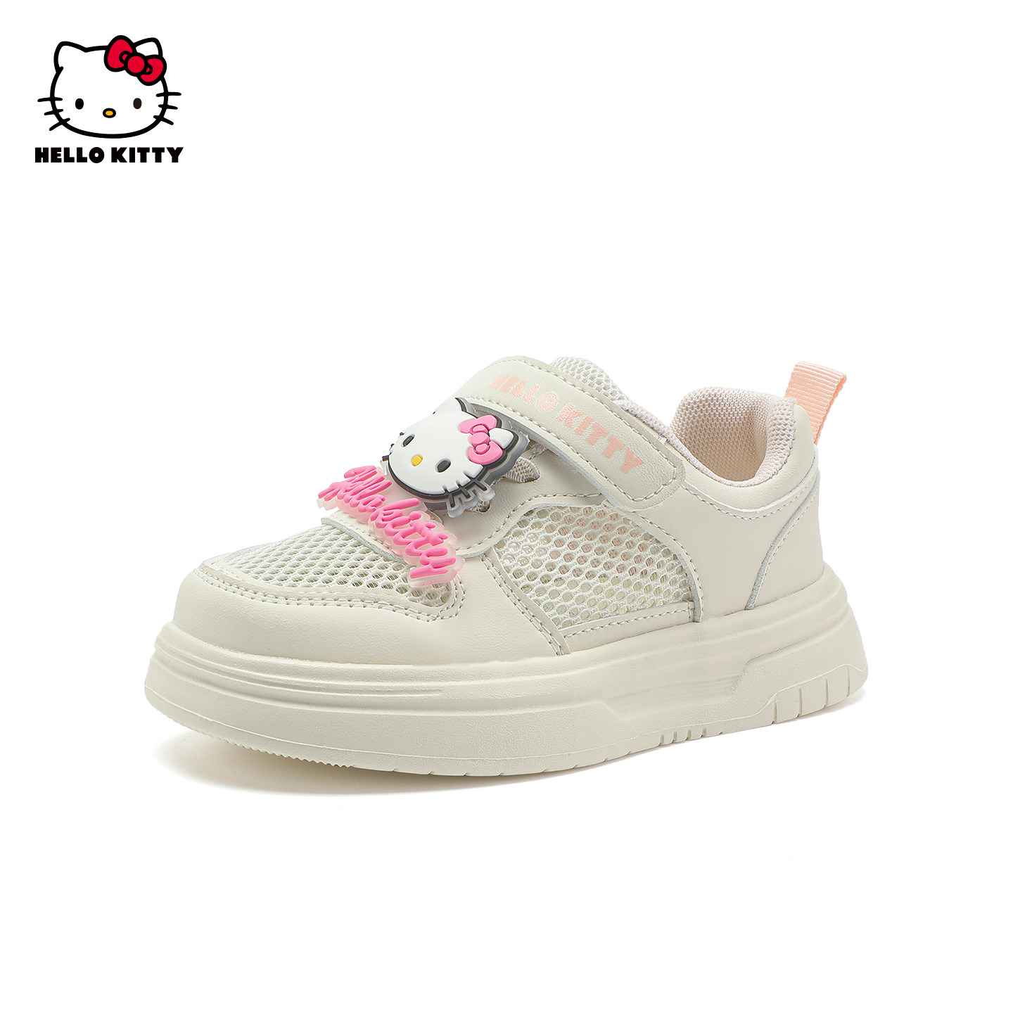 凯蒂猫女童板鞋透气儿童运动鞋库洛米春夏季百搭休闲镂空单网鞋子