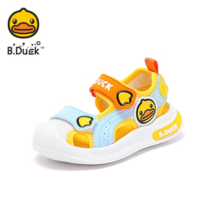 B.Duck小黄鸭男童凉鞋 女宝宝包头凉鞋 夏季 儿童防滑轻便小童沙滩鞋