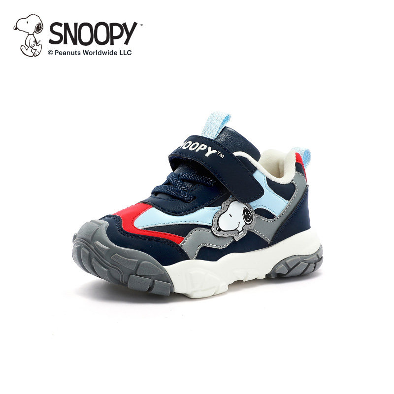 男童运动鞋snoopy保暖休闲