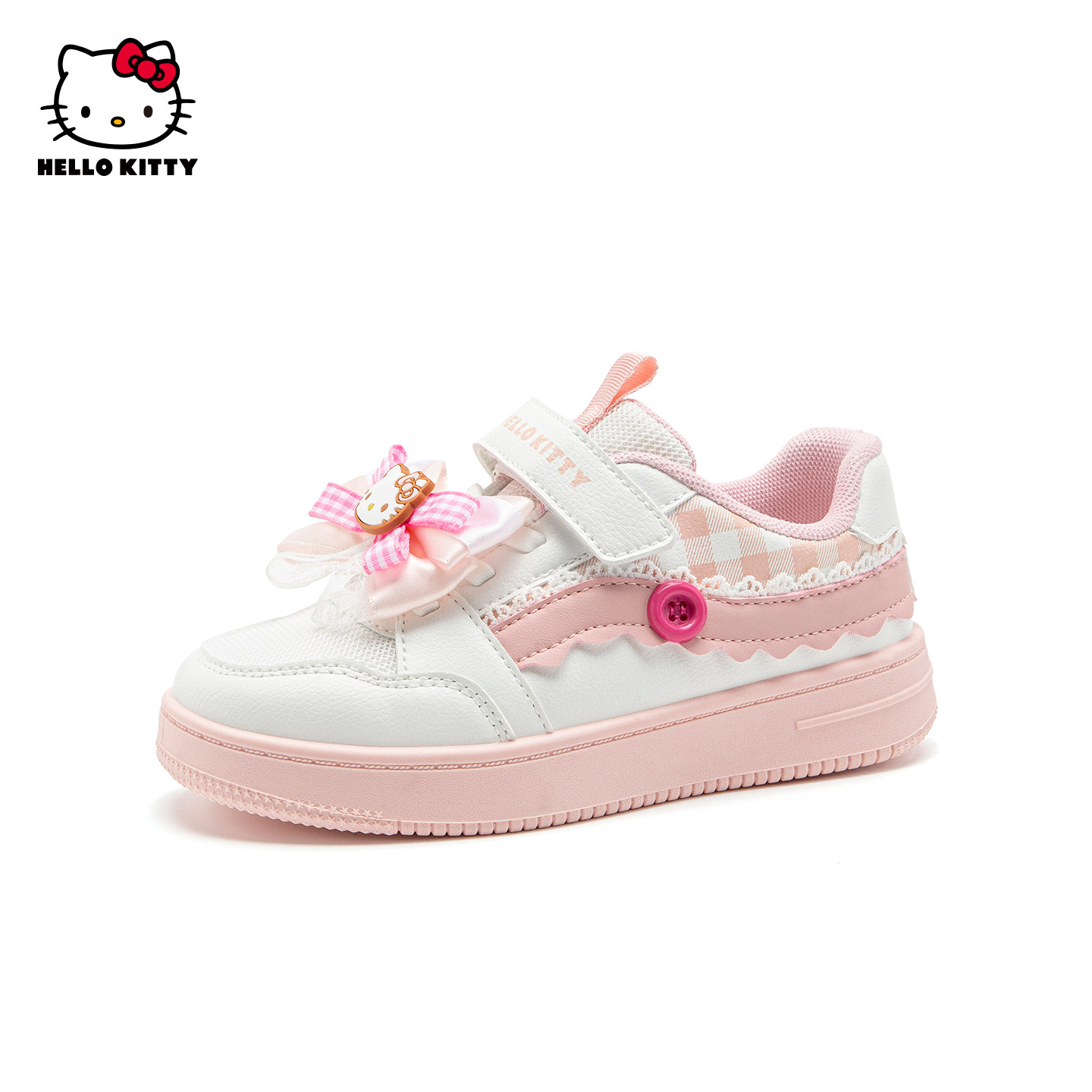 凯蒂猫女童鞋儿童运动鞋春季新款小学生旅游网面透气公主休闲鞋子