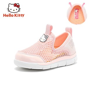 小童单网宝宝鞋 网面透气镂空儿童休闲鞋 子 春夏季 凯蒂猫女童运动鞋