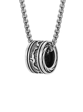 新款国潮金乌转运珠吊坠男高级感小众复古痞帅项链山海经神话配饰