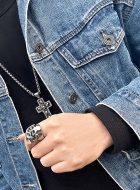 百搭个性章鱼指环潮人