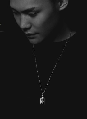 蒙古元素吊坠项链男生