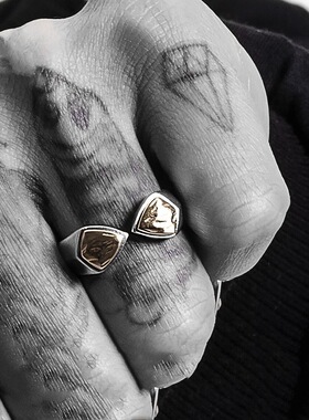 文化蛇鳞片街边单身指环西方复古