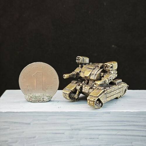 黄铜科幻重武器金属战甲模型猎虎式坦克DIYM12M88A1G迷你桌面摆件