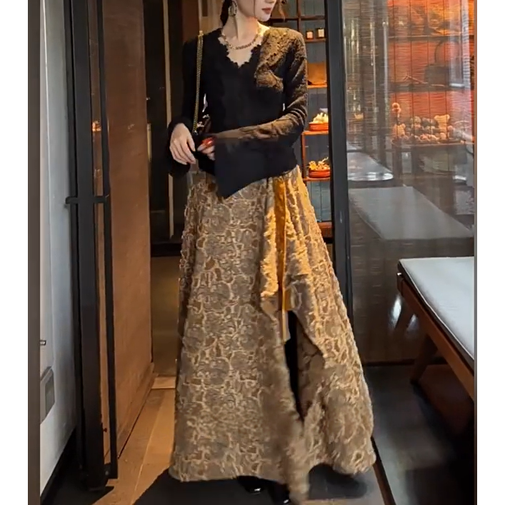 三吉同款【露华】定染纱线手工剪花马面半裙,女装/女士精品,民族服装/舞台装,淘宝优惠券,粉丝福利购,淘宝优惠卷