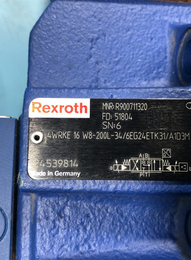 R900711320 4WRKE16W8-200L-3X/6EG24ETK31/A1D3M,比例方向阀
