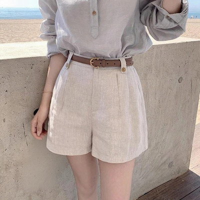 “Chill亚麻短裤”没班味儿的松弛感~100亚麻时髦又老钱百搭短裤