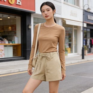 csk丘比特 “vtg质感工装短裤” 休闲百搭时髦短裤设计感阔腿裤子