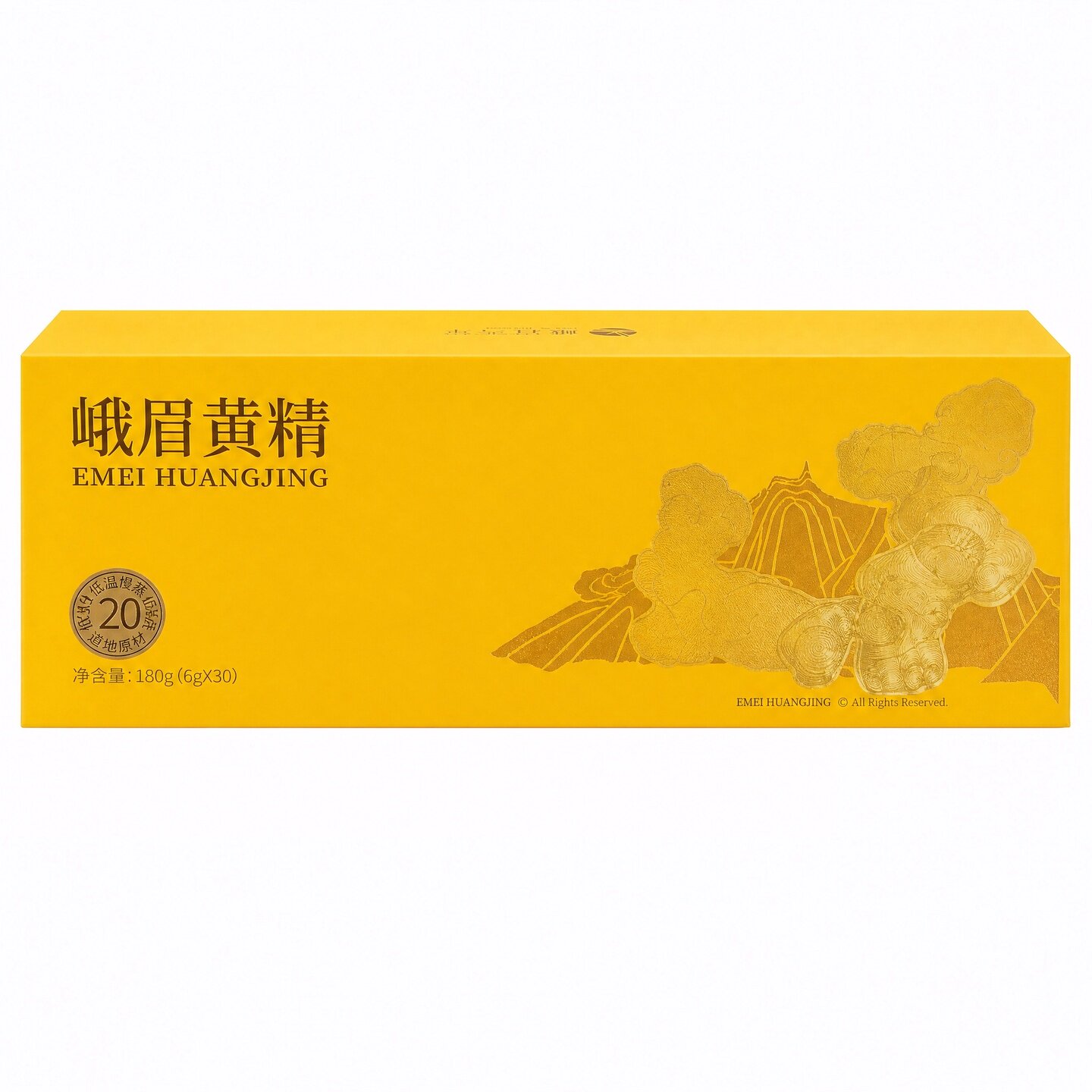 峨眉雪芽 黄精180克（30*6克）送礼礼盒  可即食 冲泡 煮粥 煲汤