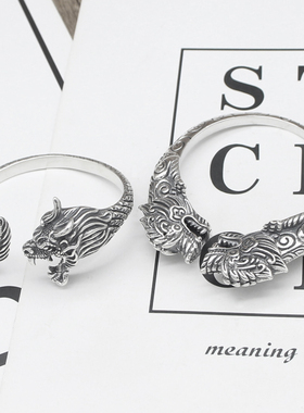 中国龙貔貅复古时尚风手环包邮