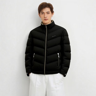 S254026500爱登堡男装冬装新款休闲服白鸭绒羽绒服毛皮服