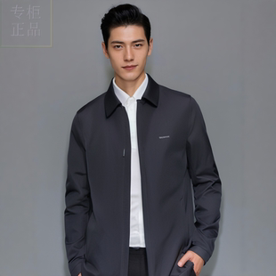 S244027506爱登堡男装冬装2024新款休闲服白鸭绒羽绒服毛皮服