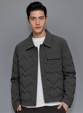 D264026366爱登堡男装2026冬装新款休闲服白鸭绒羽绒服