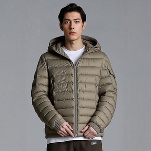 D254026001爱登堡男装冬装新款休闲服白鸭绒羽绒服毛皮服