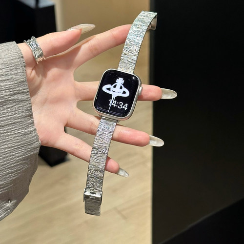 日本DEMIU适用iwatch9苹果手表applewatch10表带s8不锈钢s10