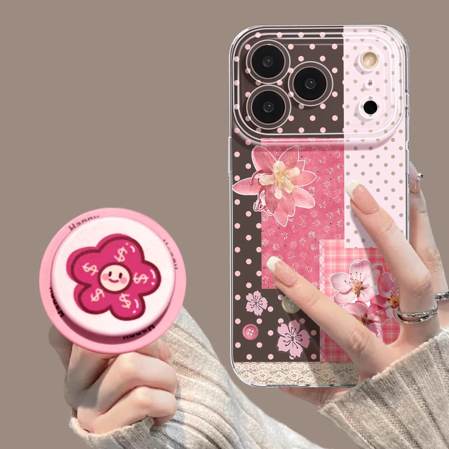 日本DEMIU适用苹果17promax手机壳磁吸iphone17带支架16花朵15超好看12全包pro防摔max粉色14春天透明17pro套,3C数码配件,手机保护套/壳,淘宝优惠券,粉丝福利购,淘宝优惠卷