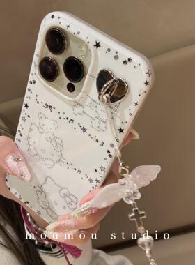 日本PARRO DOLL时髦小众音符星星猫咪适用于iPhone16Promax壳苹果15可爱1413手机壳