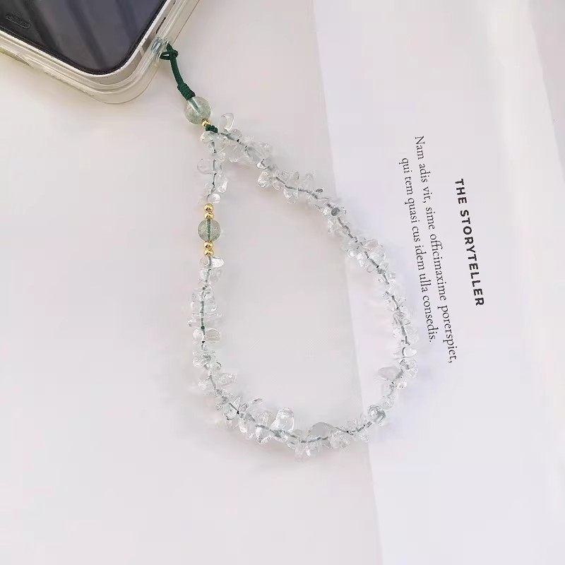 日本DEMIU天然手机挂绳招财转运手腕挂饰白水晶串珠手机链挂件,3C数码配件,手机挂件/手机链,淘宝优惠券,粉丝福利购,淘宝优惠卷