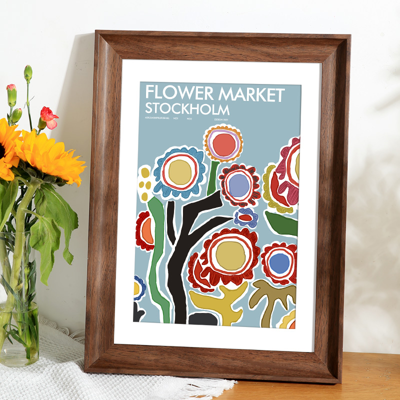 复古画框装裱相框挂墙4k开8k素描油画外框16寸20框架定制a4展示框