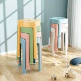 Пластиковые табуретки домохозяйства толстые специальности, сложенные пластиковые круглые круглые высокие табуретки. Семейная запасная простота может сложить турбинную турбинную табуретку