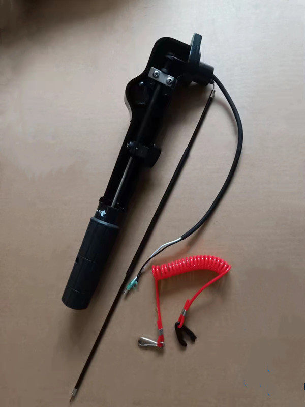 百胜四冲3.5匹水冷船外机马达发动机汽油机操作手柄一套 原装